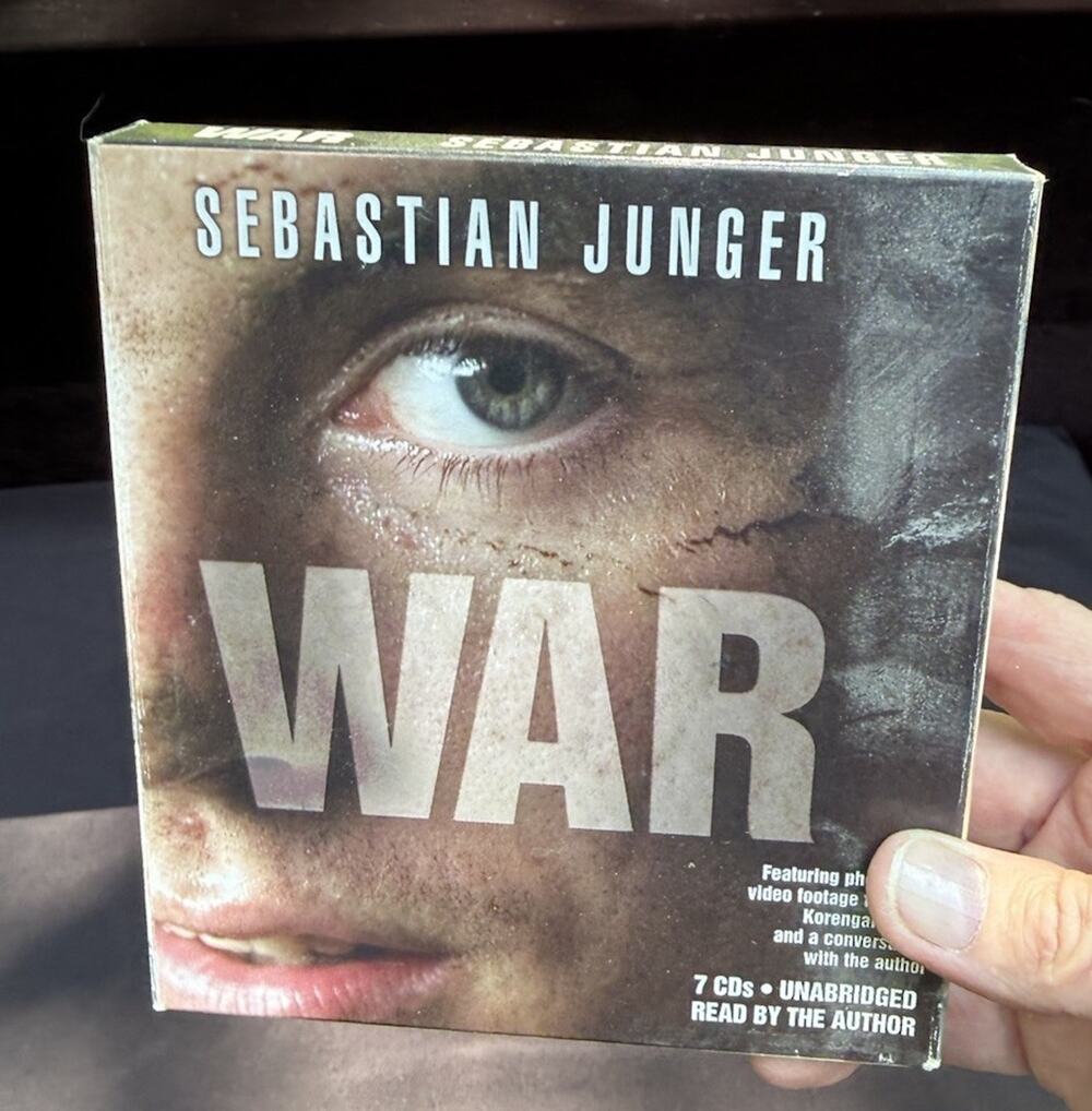 War by Sebastian Junger Compact Disc Unabridged edition EUC -B3